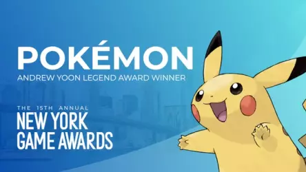 New York Videogame Critics Circle (NYVGCC) объявил, что Pokémon становится 15-м обладателем награды Andrew Yoon Legend Award.